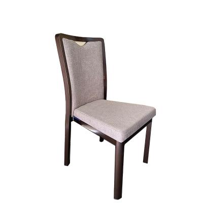 China Manufacturer Wholesale Modern Luxury Modern Hotel Indoor Aluminum Imitate Wood Chair for sale