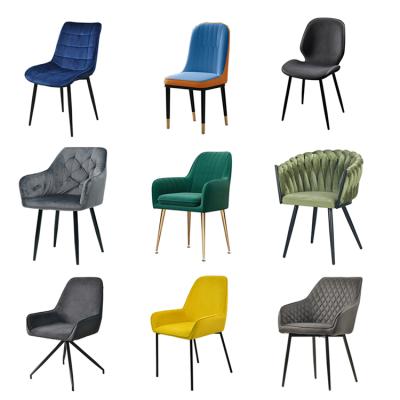 China Luxury Design Nordic Chair Fashion Plastic Dining Chair, New Velvet Modern Nordic Dining Chair For Home for sale