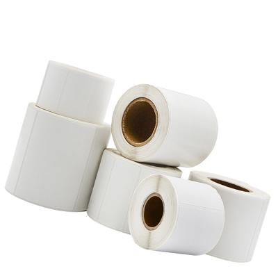 China Waterproof fast selling blank or printed heat sensitive paper sticker for ze bra barcode label roll for sale