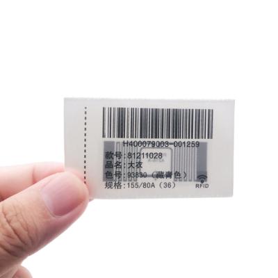 China Waterproof/Waterproof Hot Selling UHF Textile Tag Clothing RFID Passive RFID Tag Customization Anti-theft Production For Store System for sale