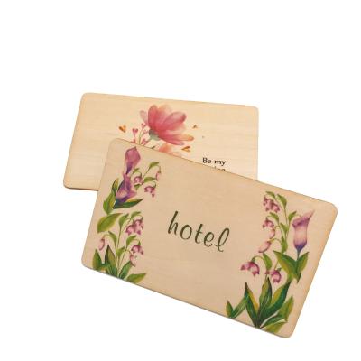 China Custom wooden hotel waterproof/waterproof business hotel nfc rfid printing key card with nfc chip for access control system for sale