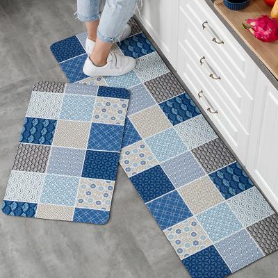 China Anti Fatigue Printed Waterproof Kitchen Mat Kitchen Rugs for sale