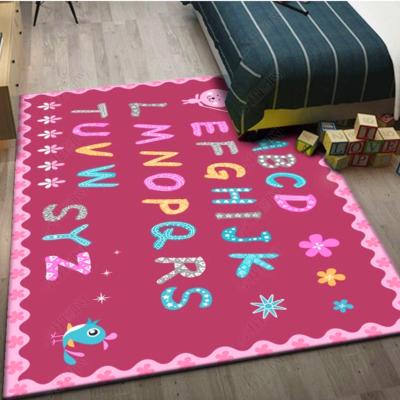 China Odorless Environmentally Friendly Material Kids Learning Carpet Printed Children Mats Custom Carpet Rug for sale