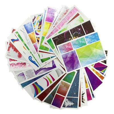 China Easy Apply 50 Sheets Nail Stickers Self Adhesive Nail Art Stickers Water Transfer for Women Girls DIY Nail Art for sale