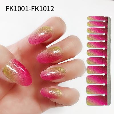 China Easy Apply 2020 Hot Sale Nail Jel Strips And Jel Wraps Nail Art Sticker Guangzhou GMPC Factory Fast Wholesale for sale