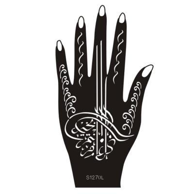 China Factory Temporary Ramadan Design Arabic Henna Tattoo Stencil Chinese GMPC Temporary Body Art for sale