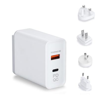 China UniversalÂ   Interchangeable palladium-GaN 65W-1C1A charger for sale