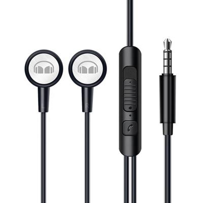 China Comfortable Monster GM01 3.5mm Interface Sports Stereo Metal Bass Earphone With Microphone Wired Noise Canceling Earphone for sale