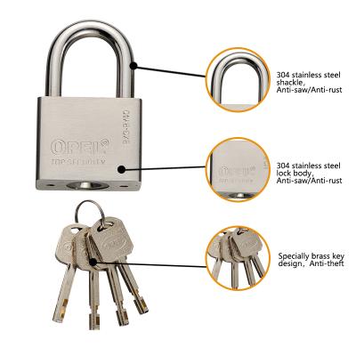 China New Design 304 Stainless Steel Steel Locks Marine Padlocks Padlock Core With Low Price for sale