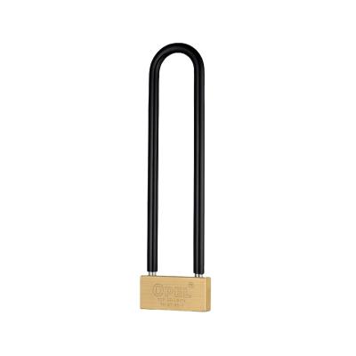 China Designer Brass Long Beam Padlock Anti Theft Top Security Customized Waterproof Security for sale