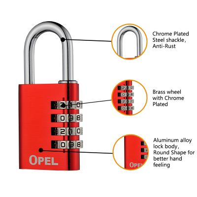 China Multifunction Aluminum Code Combination Luggage Lock Padlock 20mm 63mm Made in China for sale