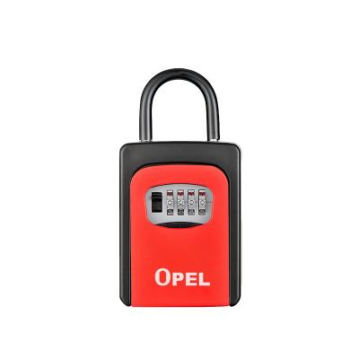 China High Security OPEL Metal Combination Wall Mounted Safe Box Durable Exterior Lock And Portable Adjustable Hanging Key Lock Box for sale