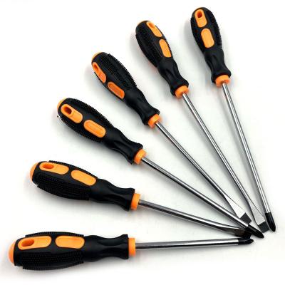 China Attach/Detach Wholesale Screw Repair DIY Tools Tool Kit Mini CRV Screwdriver Set With Rubber Grip for sale