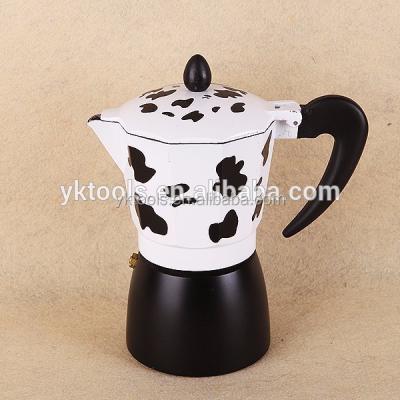 China Aluminum non-induction safety espresso moka pot/Italian style/household coffee maker for sale