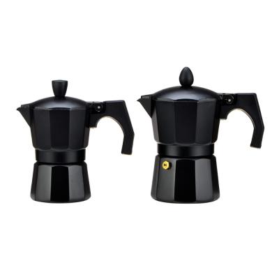 China Aluminum Hot Black Color Espresso Pod Coffee Maker for sale