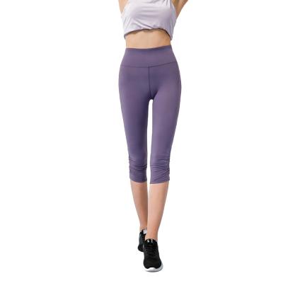 China Breathable Wholesale High Waisted Workout Yoga Pants Outdoor Running Fitness Leggings For Women for sale