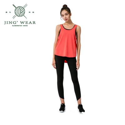 China Breathable Breathable Anti-light Inside Outdoor Bright Color Vest Yoga Funny Tank Top for sale