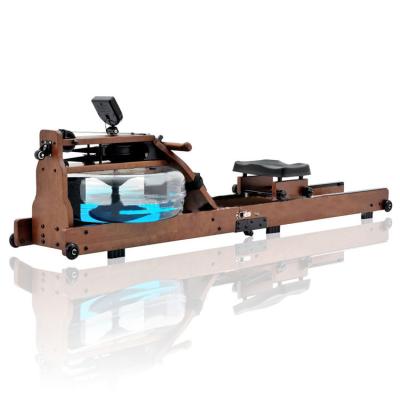 China Commercial hot sale rowing machine indoor water rowing machine wooden foldable fitness use water rowing customization for sale