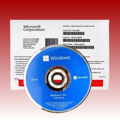 China 64 Bit Windows 11 Professional DVD Prevents Software Tampering With Internet Access for sale