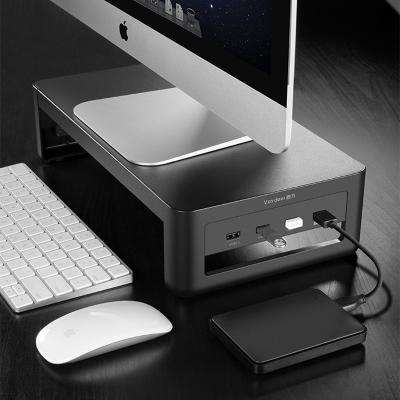 China Small charging desk with multi-function interface aluminum alloy laptop charging stand for sale