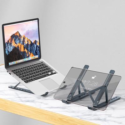 China Six-speed adjustable adjustable ultra-light all-aluminum non-slipb silicone (waist) laptop stands for sale