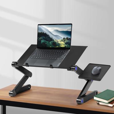 China (Height)Adjustable cooling folding laptop stands that can be used as a small desk for sale