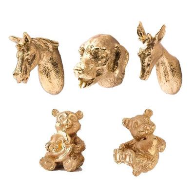 China Contemporary Cute Animal Brass Furniture Easy Installation Handles Cabinet Handle for sale