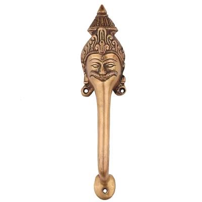 China Contemporary Thai Style Buddha Head Brass Furniture Handle Pulls for sale