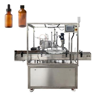 China Mini Food Bottle Double Piston Paste Pneumatic Cosmetic Liquid Medical Vial Paste Filling Capping Machine for sale