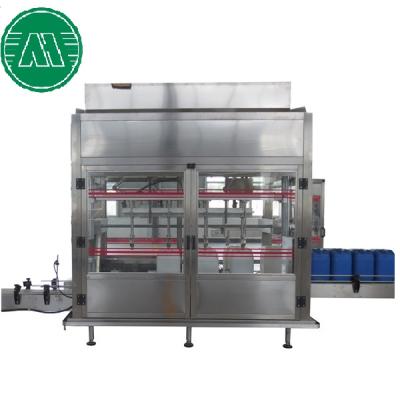 China Food 6 Nozzle 20l Washing Liquid Lubrication Oil Jerrycan Barrel Anticorrosive Heavy Varnish Filling Machine for sale