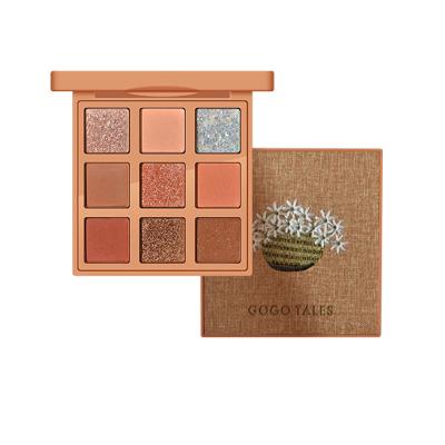 China New Multichrome Dye Long-Lasting Eyeshadow Waterproof Trendy Base Square Pan Eyeshadow Palette In Bulk for sale