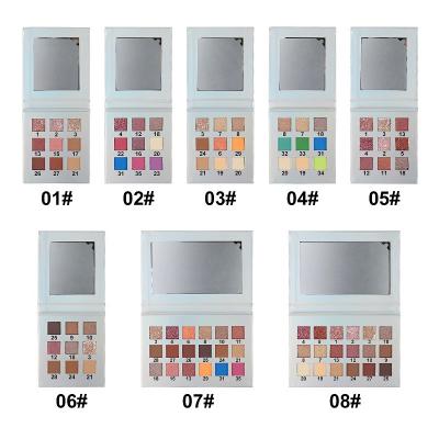 China 18 Colors Shimmer Eyeshadow Gold Fine Orange High Quality Cream Waterproof Wholesale Nologo Loose Eyeshadow for sale