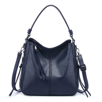 China Multifunctional Women Designer Ladies Hand Bag Large Bucket Purse Faux Leather Handbags for sale