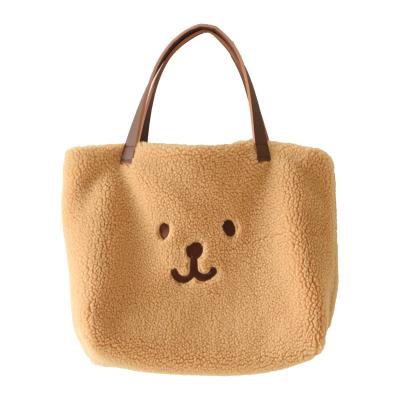 China Fanshion sell 2021 wholesale women cute winter popular fluffy handbag large capacity purse and handbag for sale