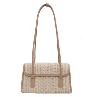 China New Fashion Multifunctional Portable Square Bag Small Simple Woven Single Shoulder Bag for sale