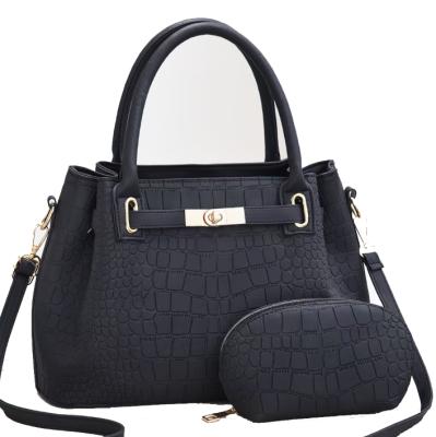 China 2021 New Fashion Bags Luxury Handbags For Women Large Capacity Crocodile PU Leather Handbag Including 2 Sizes Bag for sale