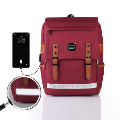 China Fashion Fashion Women Backpack USB Large Capacity Backpack Simple Item Men's Laptop Thoughtful Backpack for sale