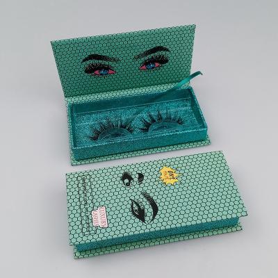 China Wholesale Lightweight Vegan Eyelashes Brand Customized Boxes Full Strip 25mm Fluffy Faux Mink Eyelashes for sale