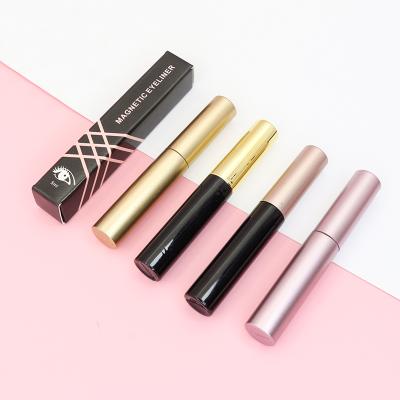 China Hot Selling Black Gold Brown Pink Waterproof Bottle Waterproof Magnetic Eyeliner For Women Eye Beauty Makeup for sale