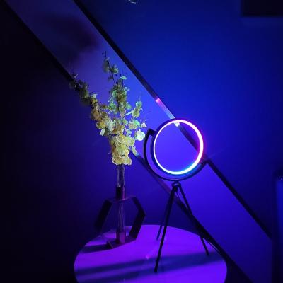 China Runshun CS-TL-025-RGB New Modern Home Style Decorative Lamp Shade Led RGB Table Lamp for sale