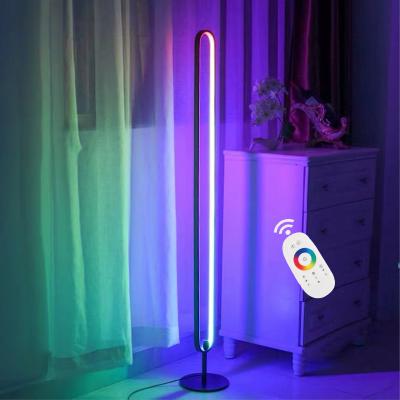 China Modern Luxury Remote Control Modern Living Room Lamp Nordic Led RGB Flood Lamp for sale