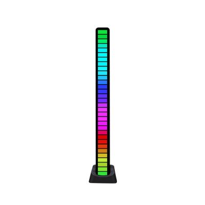 China AUTOMATIC 32 Bit Light Light Creative Colorful Sound Light Guide Voice Activated CAR Pickup Rhythm Control Music Volume Ambient Free Sample RGB for sale