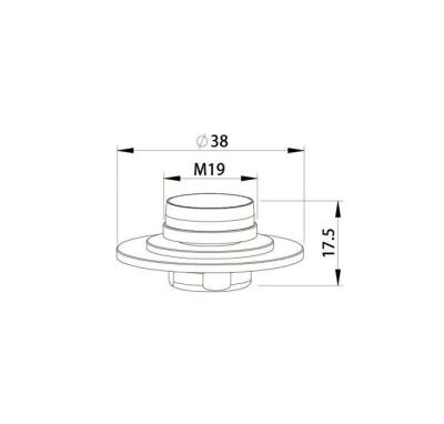 China Bystronic Laser Cutting Machine Par-Nozzle Laser Parts Adapter MSB 10051133 HG10.497 For Bystronic BYSPRINT BYSTAR FIBER for sale