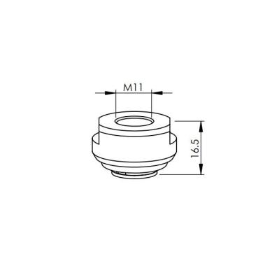 China Fit Bystronic Fiber Laser Cutting Machine Laser Equipment Parts Clead Par-push Fiber Laser Nozzle Holders 10077009 For Bystronic for sale