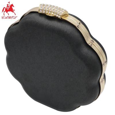 China Fashion& Fashionable Custom Hardware Accessories Flower Shapes Open Channel Purse Frame Metal Box Clutch Frame For Sale for sale