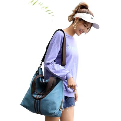 China New Logo Portable Custom Fashion Large Canvas Shoulder Tote Bags With Pocket Best Selling HZAILU for sale