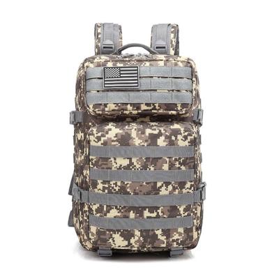 China Waterproof Camouflage Oxford Military Backpacks Increasing Outdoor Military Rucksacks 45L Custom Men's Tactical Rucksack for sale