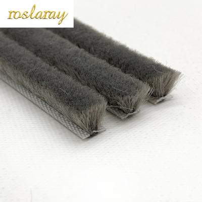 China Durable Silicified Door All-Size Dustproof Self Adhesive Strip For Door And Window Wool Pile Weatherstrip for sale