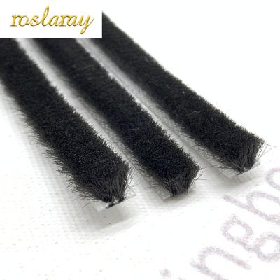 China Door Silicified Dustproof Strip For Door And Window Factory Direct Sales Durable All-size Wool Pile Self Adhesive Weatherstrip for sale