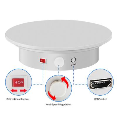 China Rechargeable 20cm/7.9inch Load Bearing Max 30kg Speed and Direction Controllable Electric Turntable 20CM for sale